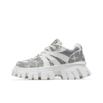 Palladium Chunky Durable Breathable Low-Top Chunky Sneakers Women's Green White