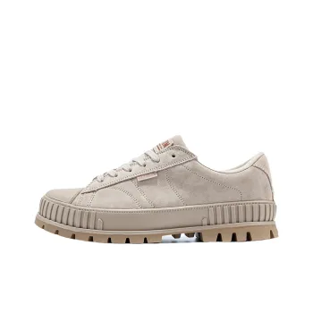 Palladium Pallashock90Sde Anti Slip And Wear Resistant Lightweight Low Top Canvas Shoes Unisex Light Brown