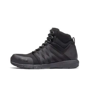 Timberland Radius Mid Composite Water-Resistant Wear-Resistant Cushioning Crew Outdoor Boots Men's Black