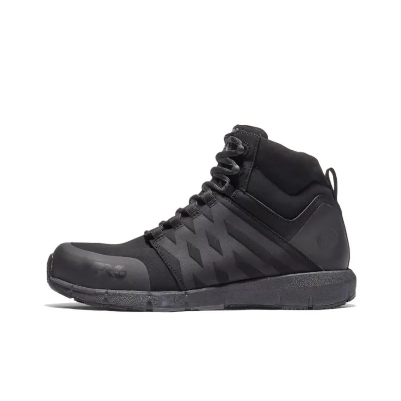 Timberland Radius Mid Composite Water-Resistant Wear-Resistant Cushioning Crew Outdoor Boots Men's Black-0