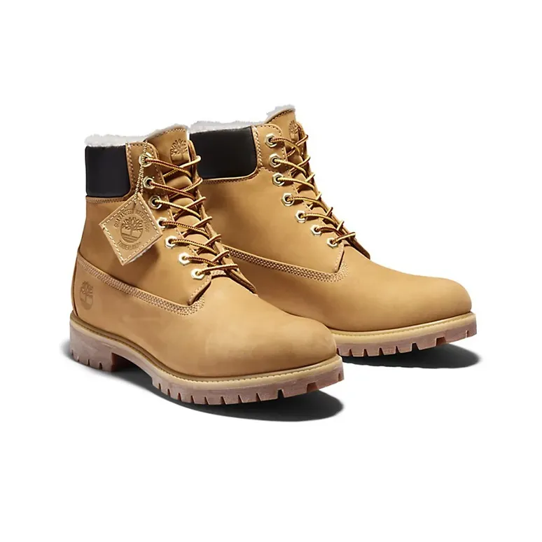 Timberland 6 Inch Premium Waterproof Warm Lined Boot 'Wheat Nubuck'-2