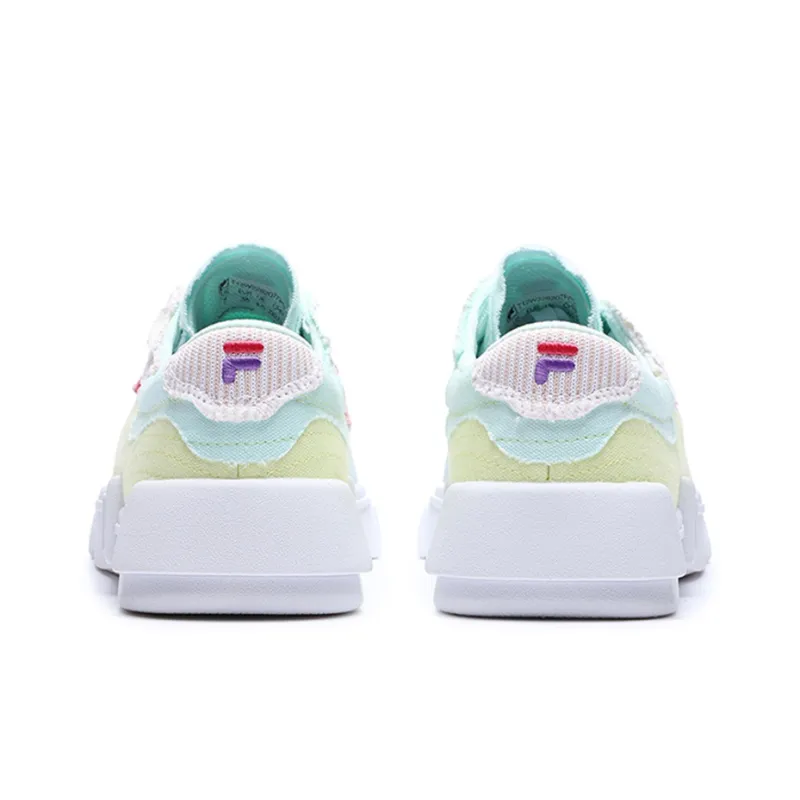 FILA FUSION Canvas Shoes 'White Multi' Women's-3