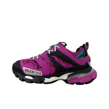 Balenciaga Track 1.0 Cushioning Wear-Resistant Low-Top Chunky Sneakers Women's Purple