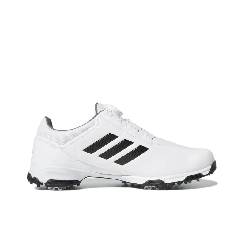 Adidas Traxion Lite Boa Wear-Resistant Low-Top Golf Shoes Men's White Black-1