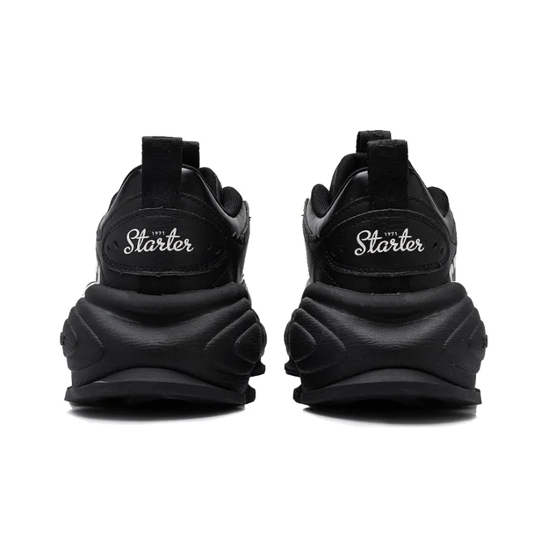 STARTER Cushioning, Slip Resistant, And Abrasion Resistant Low Top Chunky Sneakers Men's Black-4