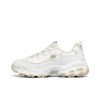 Skechers D'LITES 1.0 Sweet Beans Cushioning Low Top Chunky Sneakers Women's Natural