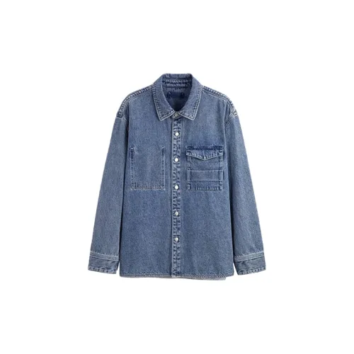 GXG Shirts Men Denim Blue