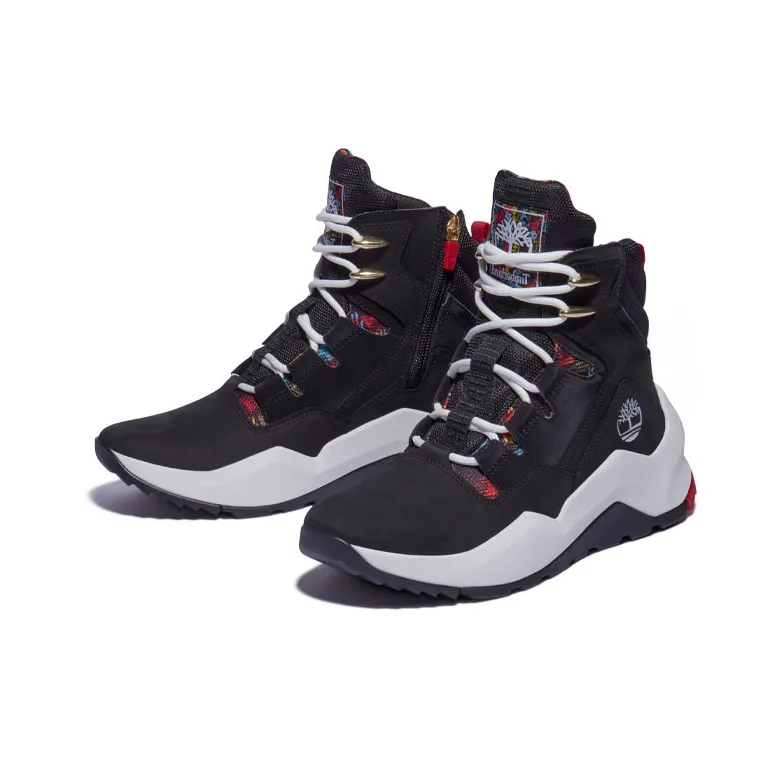 Timberland Madbury Side Zip Sneaker Boots 'Black Nubuck' Women's-3