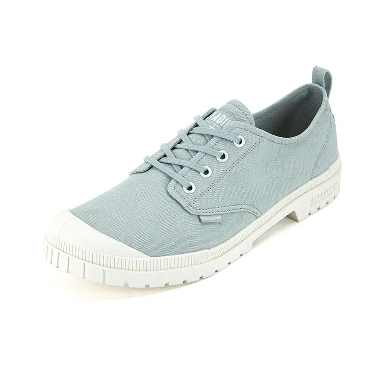 Palladium Pampa Canvas Shoes Unisex Low Top Asphalt Gray-1