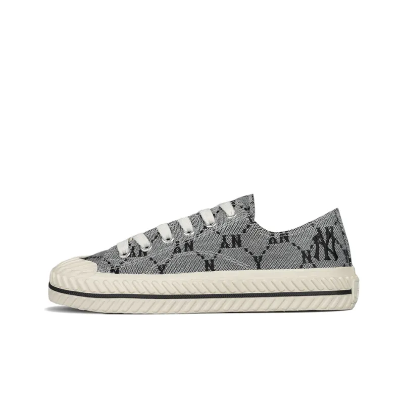 MLB NY Slip Resistant Low Top Canvas Shoes Unisex Gray-0