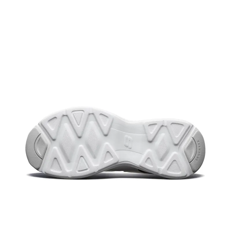 Skechers D'Lites Airy Low Top Running Shoes White/Black/Red-4