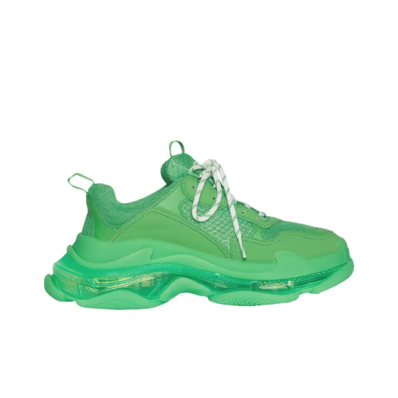 Balenciaga Triple S Clear Sole Fluo Green Women's-1