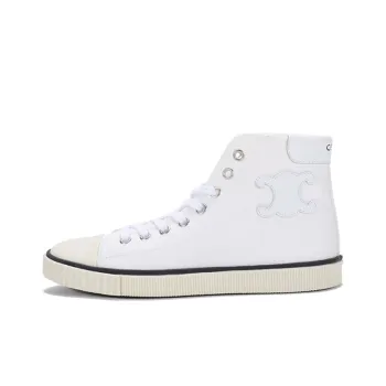 CELINE Blank Mid Lace Up Off White Women's