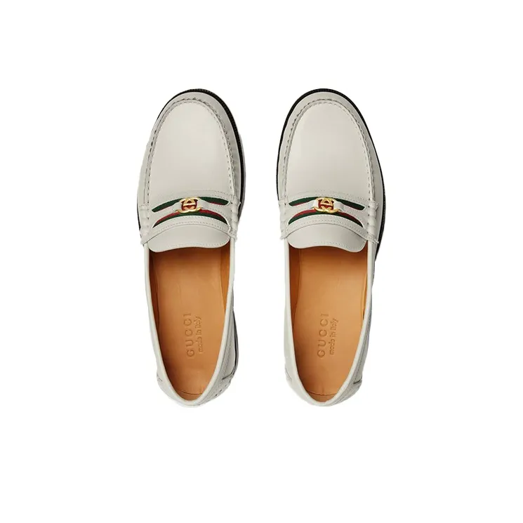 GUCCI Loafers Men White-3