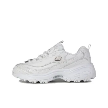Skechers D Lites Casual Daddy Shoes White Women's