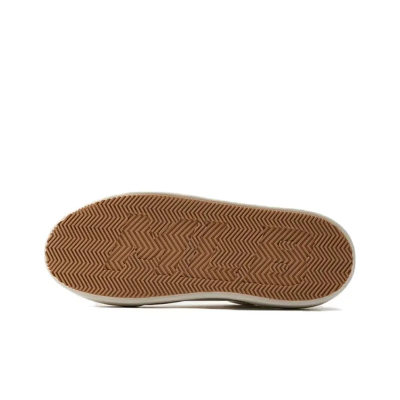 MLB Chunky Classic Abrasion Resistant Low Top Skateboard Shoes Unisex Light Sand-4