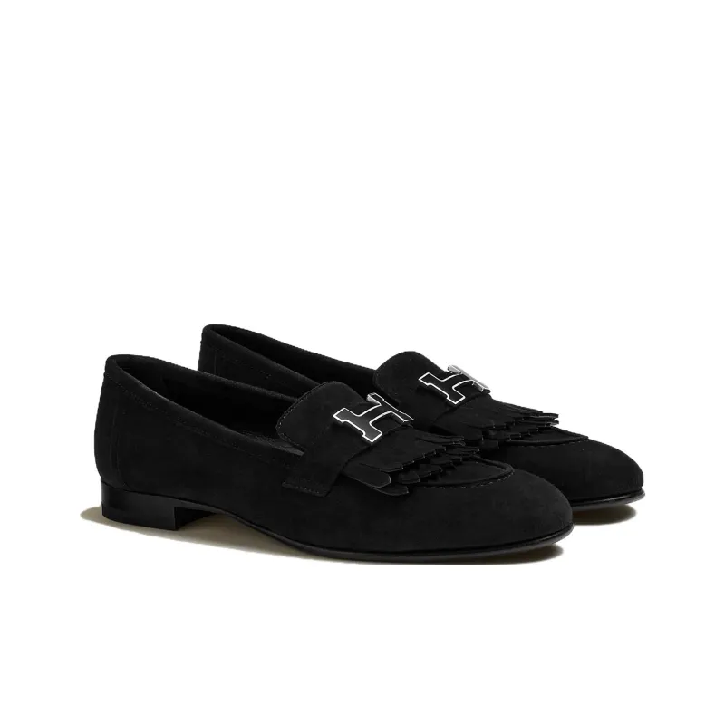 HERMES Royal Loafers Women's Black-2