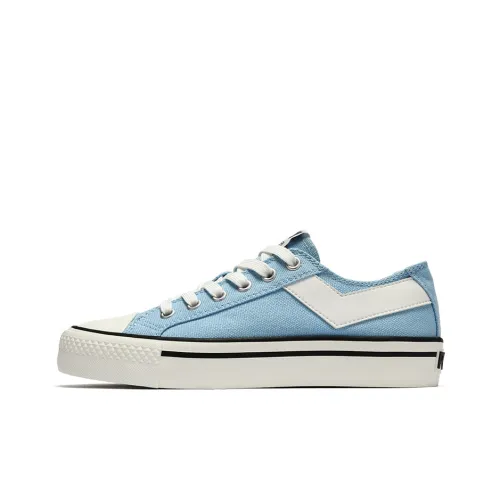PONY Shooter Lightweight Breathable And Wear-Resistant Cushioning Low-Top Canvas Shoes Women's Blue