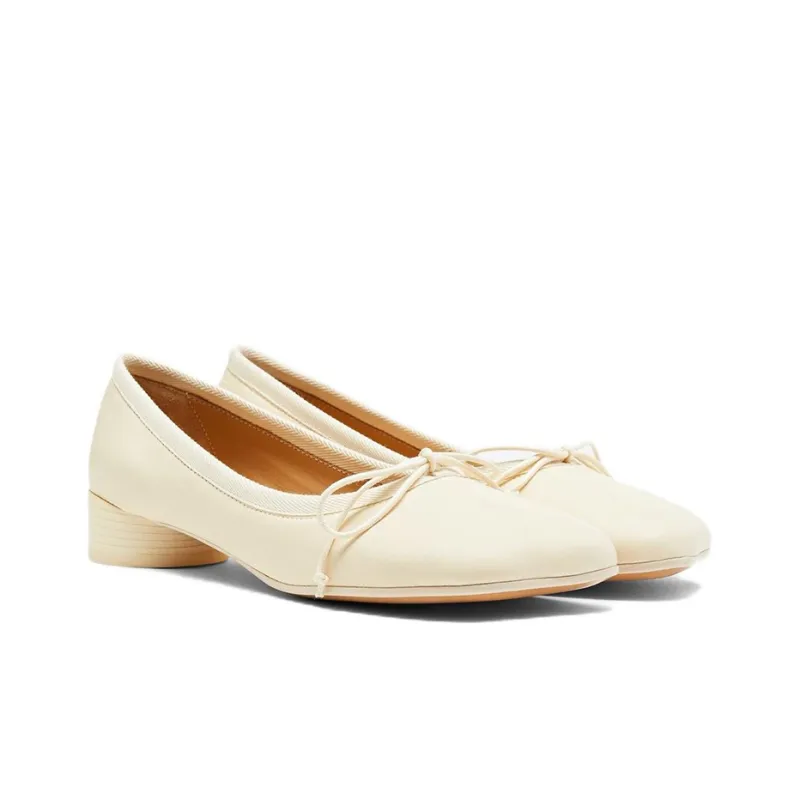 MM6 Maison Margiela Décolleté Casual Single Shoes Women's White-2