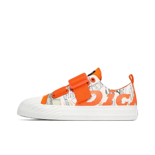 Dickies Canvas Shoes Unisex Low-Top Orange