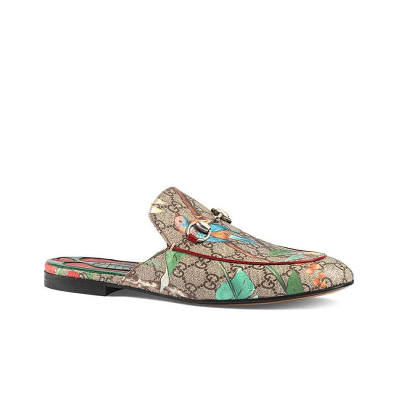 GUCCI Princetown Women's Casual Shoes Men's Ebony-1