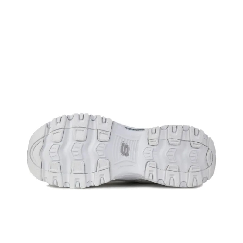 Skechers D Lites Casual Daddy Shoes White Women's-4