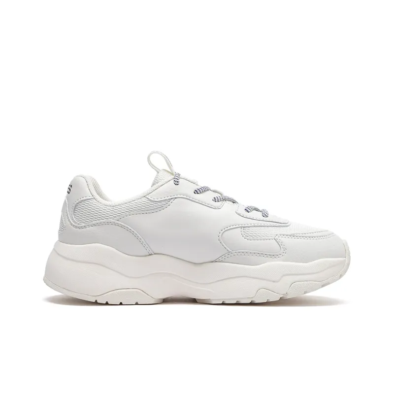 MLB Big Ball Chunky Wear Resistant Lightweight Height Increasing Low Top Chunky Sneakers Unisex Ivory-1