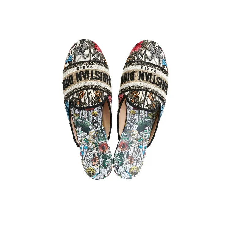DIOR Off Embroidered Women's Casual Shoes Women's Multicolor-4