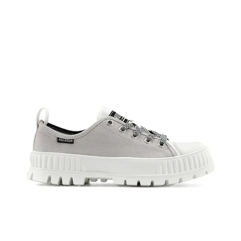 Palladium Pallashock Lo Solar Anti Slip And Wear Resistant Breathable Low Top Canvas Shoes Unisex Cool Gray Black-1