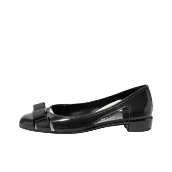 FERRAGAMO Vara Bow Jelly Ballerina Pumps