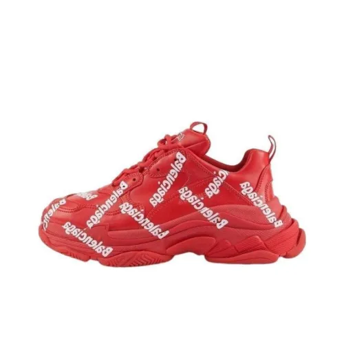 Balenciaga Triple S Sneaker 'Allover Logo - Tomato Red'