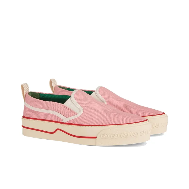 GUCCI Tennis 1977 Slip-On Pink Women's-2