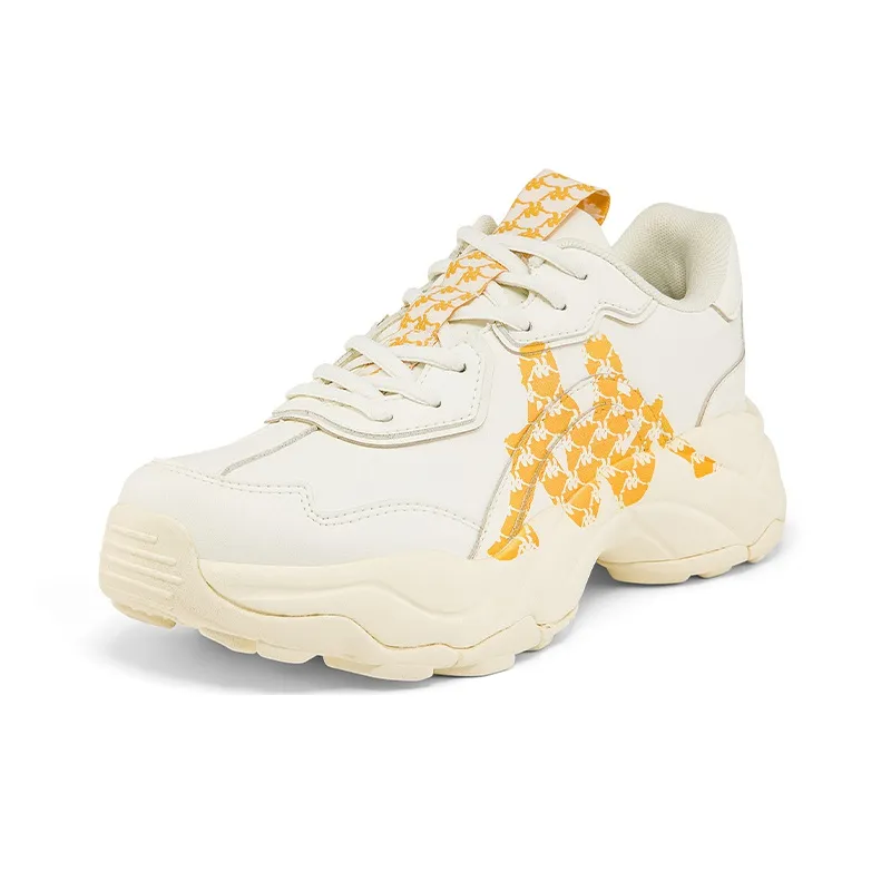 Kappa Wear Resistant Slip Resistant Low Top Chunky Sneakers Unisex Winter White-1