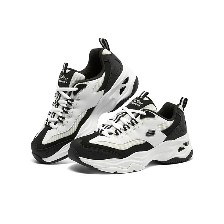 Skechers D'Lites 4.0 'Black White' Women's-2