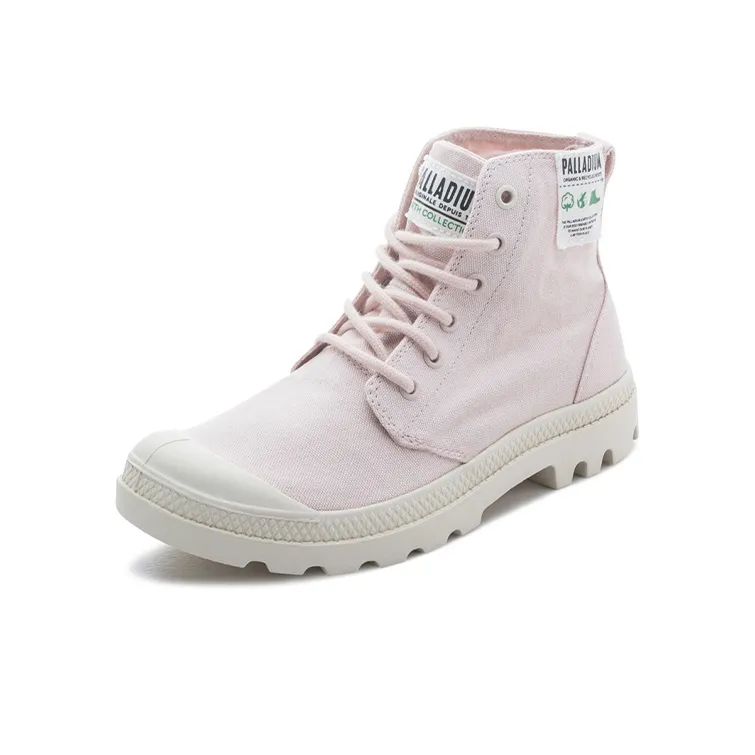 Palladium The Pampa Organic High Top Canvas Shoes Unisex Light Pink-1