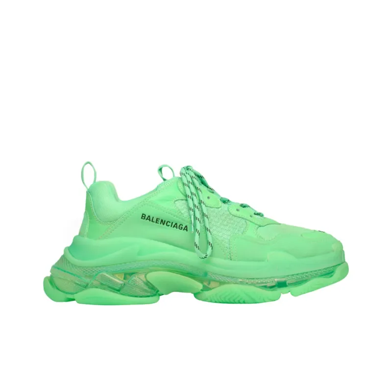 Balenciaga Triple S Soft Neon Green Clear Sole - Cheap Rcj Jordan 