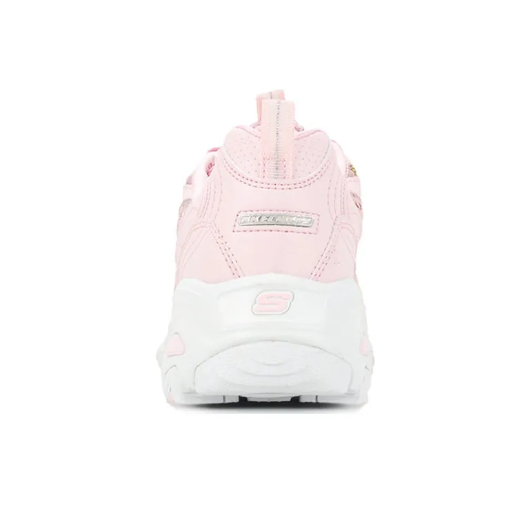 Skechers D'Lites 1.0 Low Dad Shoes Gs Pink Women's-3