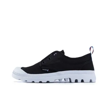 Palladium Pampa Oxford Slip On Abrasion Resistant Slip Resistant Low Top Canvas Shoes Unisex Black