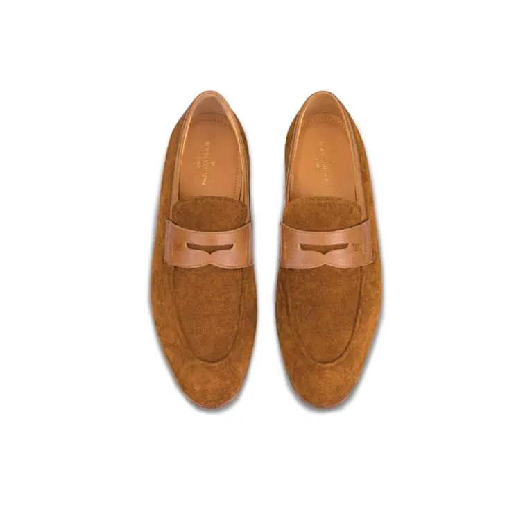 LOUIS VUITTON Saint-Georges Casual Shoes Men's Amber-3