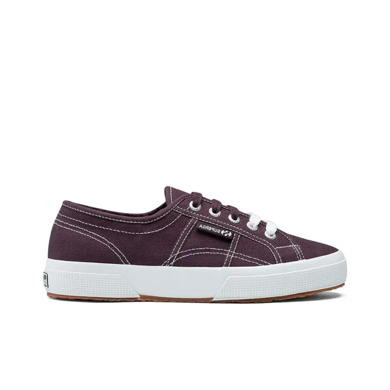 SUPERGA Canvas Shoes Unisex Low Top Burgundy-1