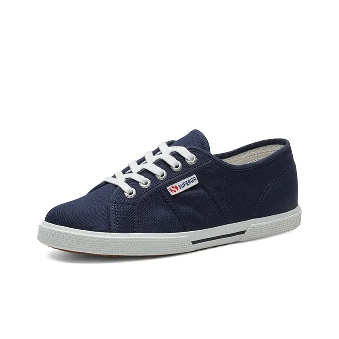 SUPERGA Abrasion Resistant Slip Resistant Low Top Canvas Shoes Women's Blue-2