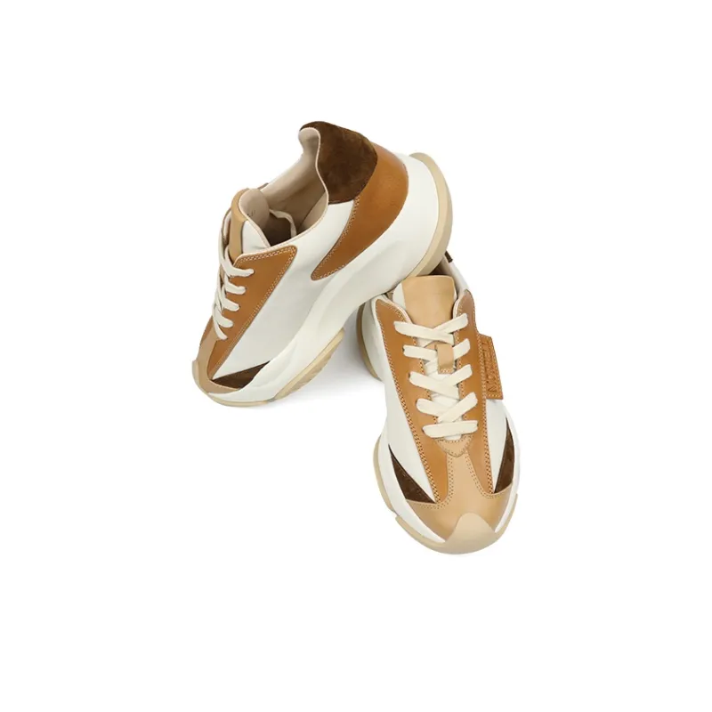 MORRELL MAXIE Chunky Sneakers Women's Low-Top Brown-3
