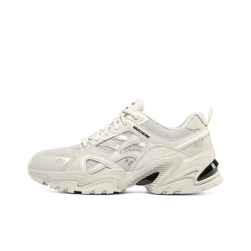 STAMINA x Skechers Stamina V2 Cushioned Anti-Slip And Wear-Resistant Lightweight Low-Top Chunky Sneakers Men's White