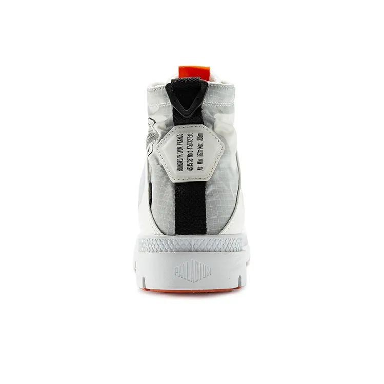 Palladium Pampa L+ VPR WP+ II Wear-Resistant Water-Resistant Cushioning High-Top Canvas Shoes Unisex White-2