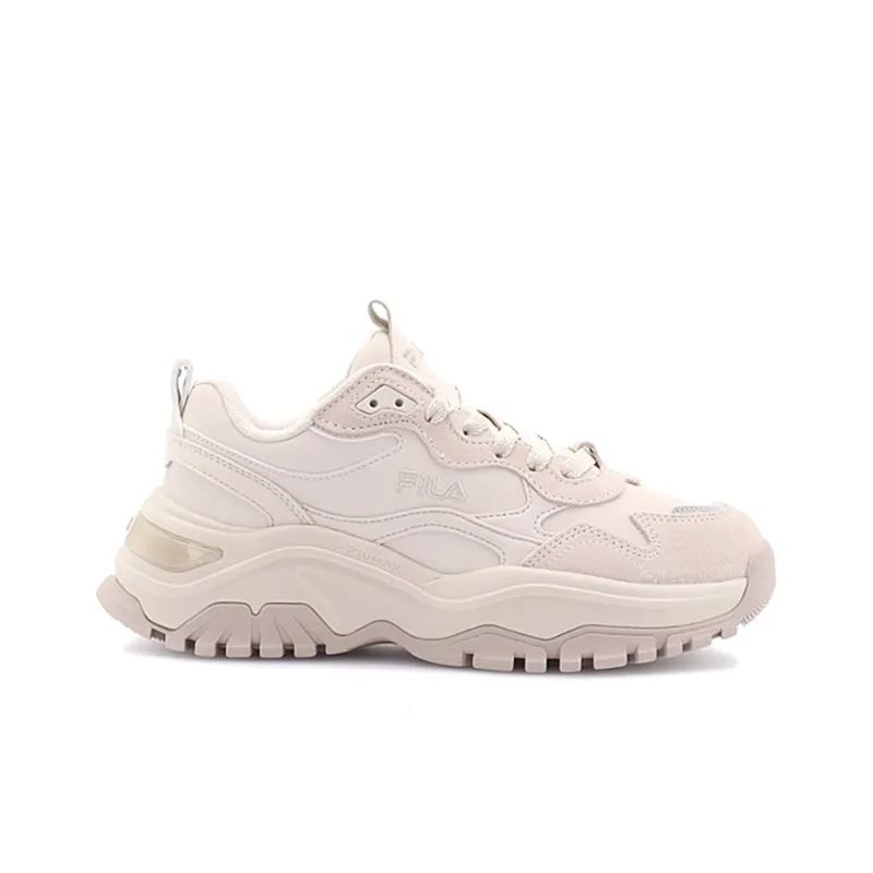 FILA Fashion Sneakers Slip Resistant Cushioning Abrasion Resistant Low Top Chunky Sneakers Women's Natural Color-1