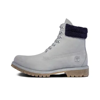 Timberland Waterproof 6 Inch Double Collar 'Grey Furry Blue'