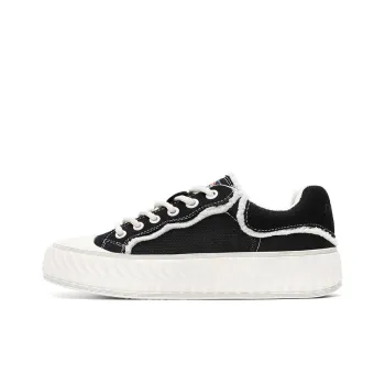 Dickies Wear resistant And Lightweight Low Top Canvas Shoes Women's Black