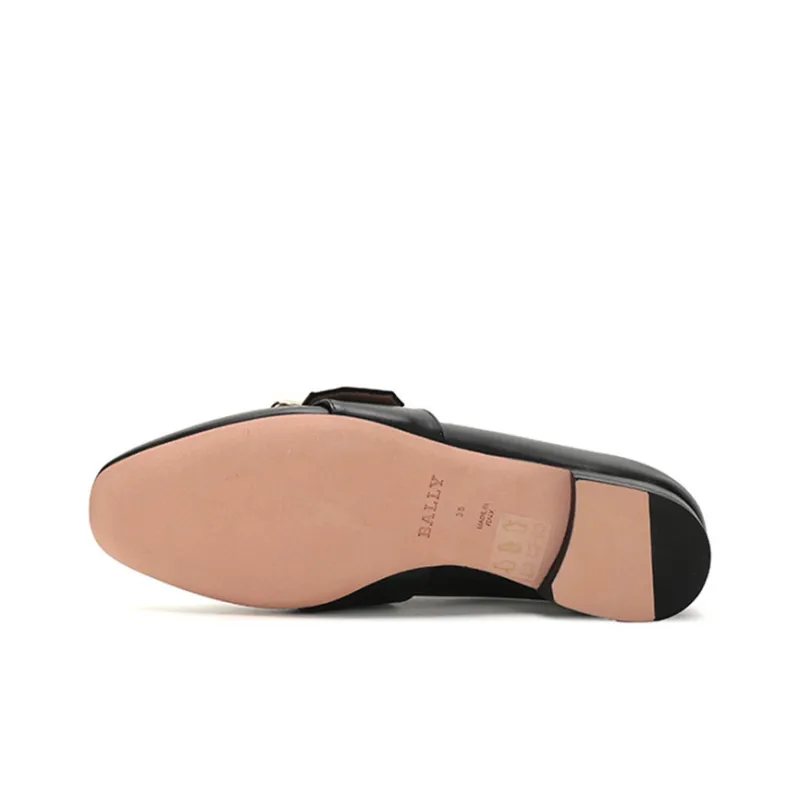 BALLY Janelle Square Buckle Loafers-5