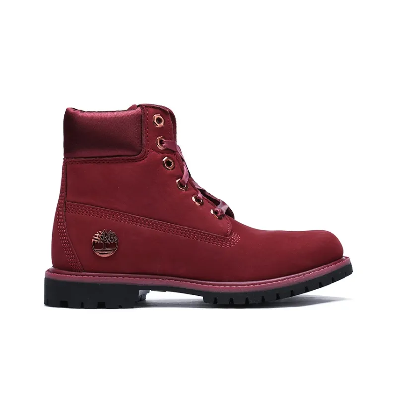 Timberland 6' Premium Waterproof Boot 'Burgundy Nubuck' Women's-1