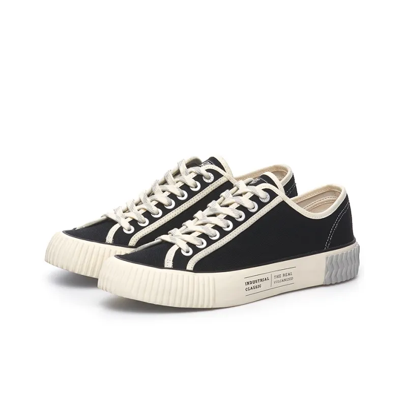 Excelsior Canvas Shoes Unisex Low Top Classic Black-1